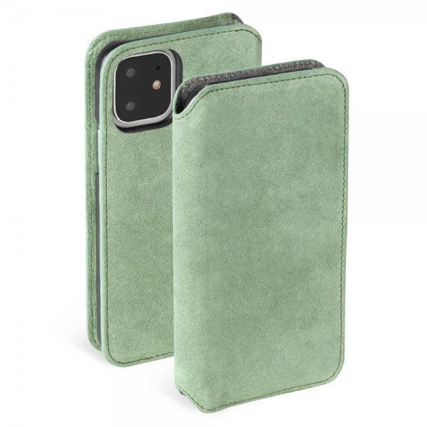Krusell iPhone 11 -kotelo Broby PhoneWallet Olive