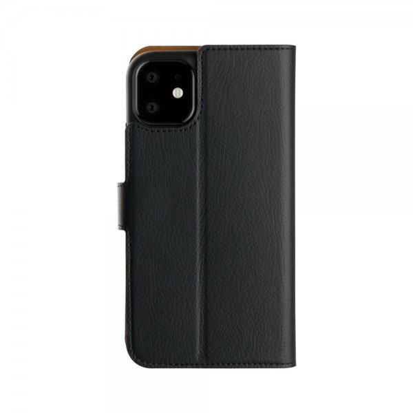 Xqisit iPhone 11 -kotelo, Slim Wallet Selection, musta