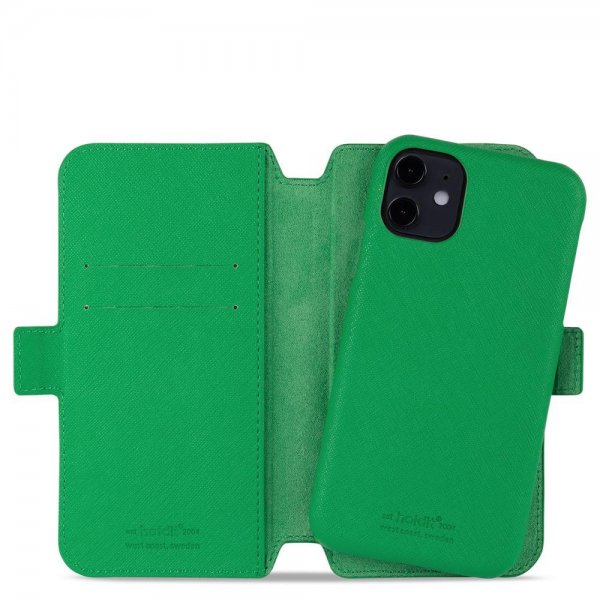 holdit iPhone 11 -lompakkokotelo, magnetti, Stockholm, Grass Green