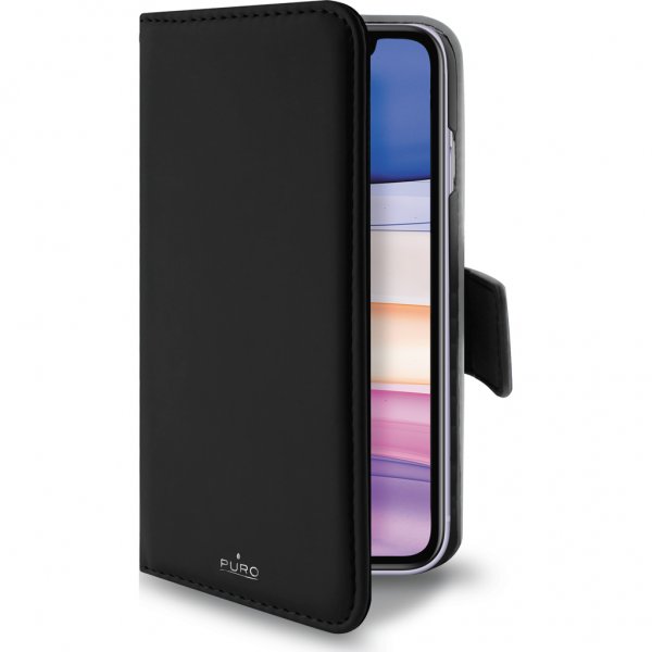 Puro iPhone 11 -kotelo, lompakko, irrotettava, 2-in-1, musta