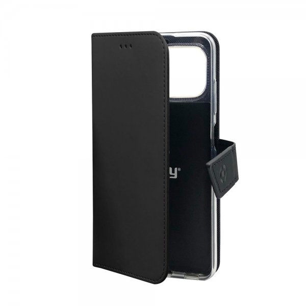 Celly iPhone 11 -kotelo Wally Wallet Case, musta