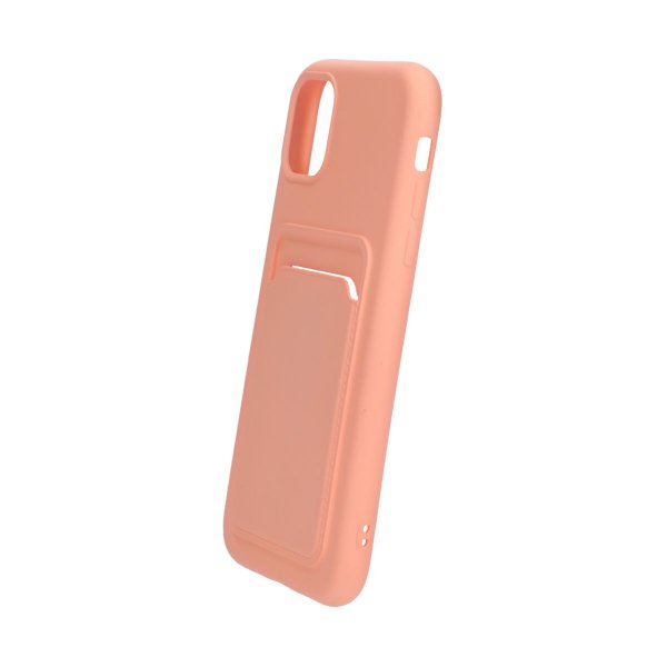 iPhone 11 -suojakuori, korttipidike, vaaleanpunainen