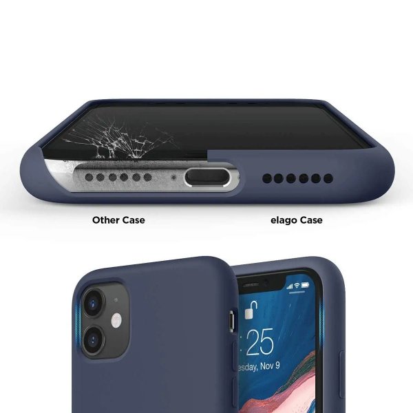 Rvelon iPhone 11 Silikonikuori Sininen