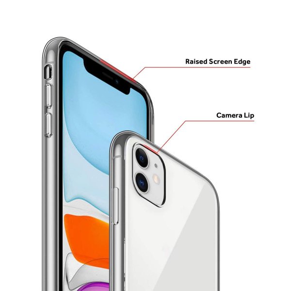 iPhone 11 Iskunkestävä TPU-läpinäkyvä kuori