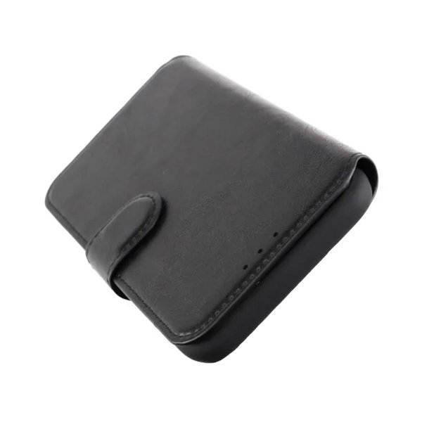 Rvelon iPhone 11 -kotelo, taitettava korttitasku, musta