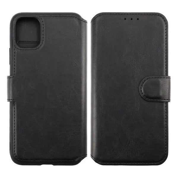 Rvelon iPhone 11 -kotelo, taitettava korttitasku, musta