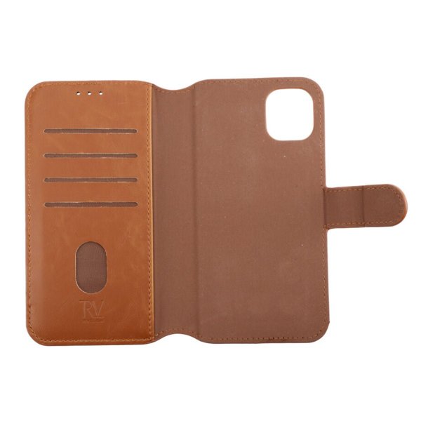 Rvelon iPhone 11 -kotelo, magneettisesti irrotettava kuori, ruskea