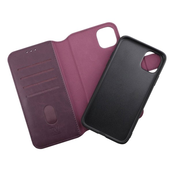 Rvelon iPhone 11 -suojakuori, magneettinen, irrotettava, violetti