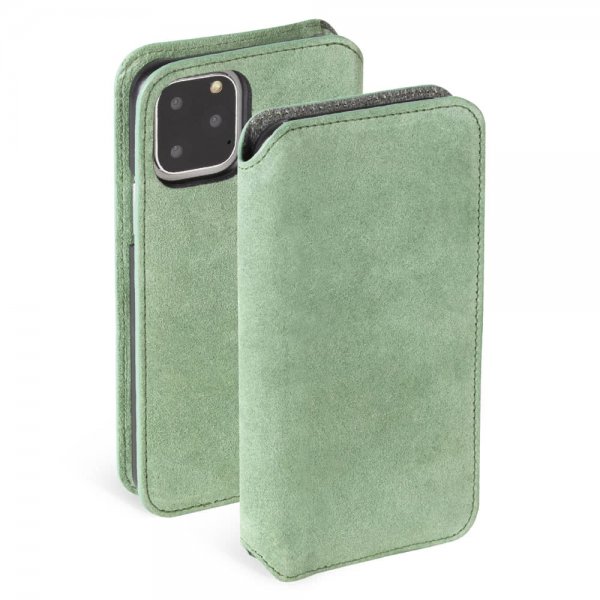 Krusell iPhone 11 Pro -kotelo Broby PhoneWallet Olive