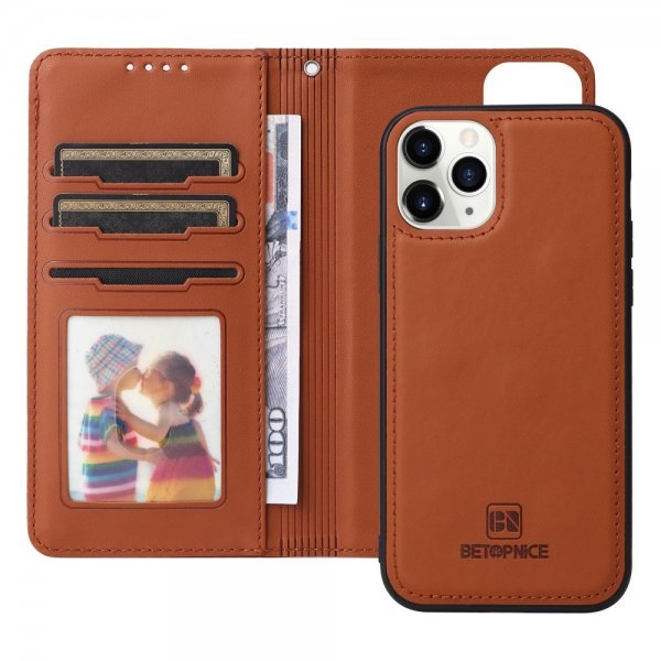 Betopnice iPhone 11 Pro -kotelo irrotettavalla kuorella 005 Ruskea