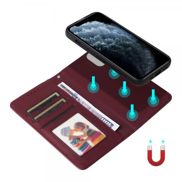 Betopnice iPhone 11 Pro -suojakuori irrotettavalla kuorella 005 punainen