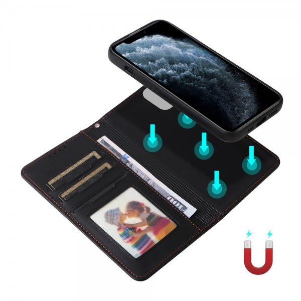 Betopnice iPhone 11 Pro -kuori irrotettavalla suojakuorella 005 Musta