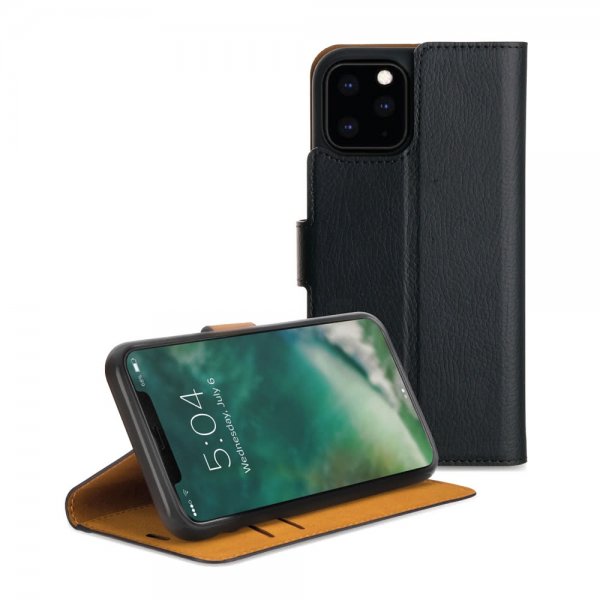 Xqisit iPhone 11 Pro Max -lompakkokotelo, Slim Wallet Selection, musta
