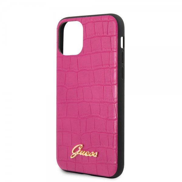 Guess iPhone 11 Pro Max Suojakuori Croco Pinkki