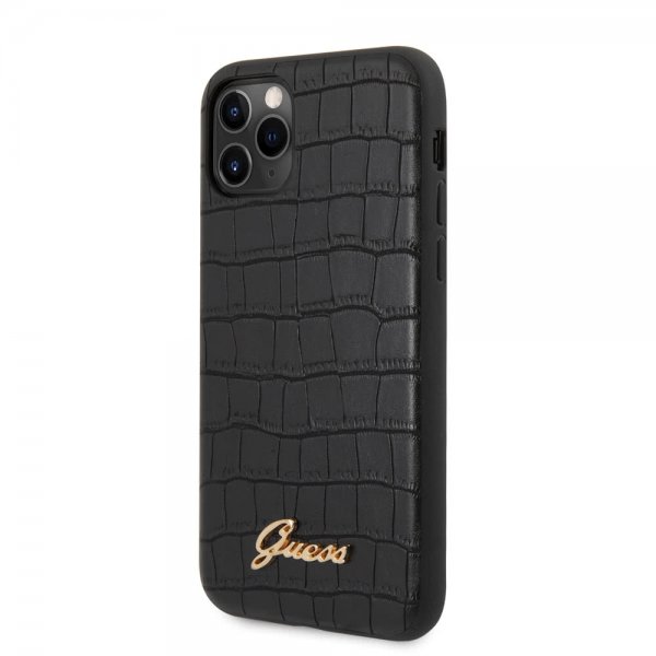 Guess iPhone 11 Pro Max Suojakuori Croco Musta