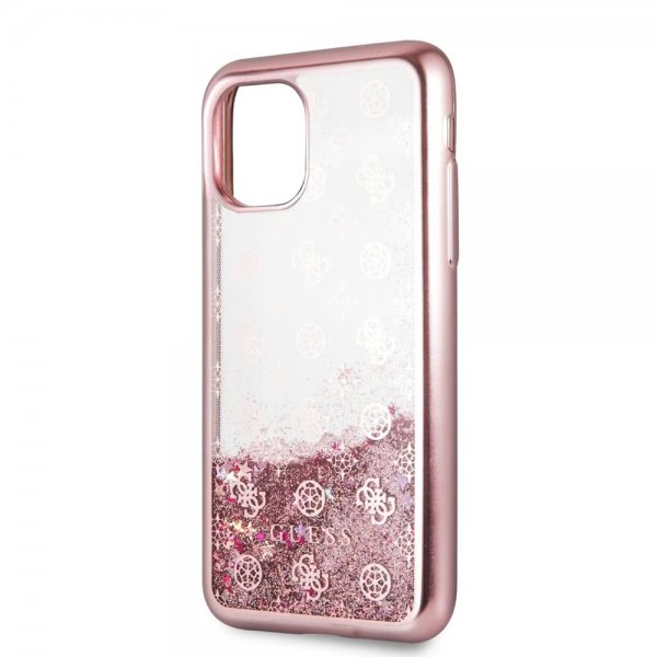 Guess iPhone 11 Pro Max Kuori Glitter Rose Gold