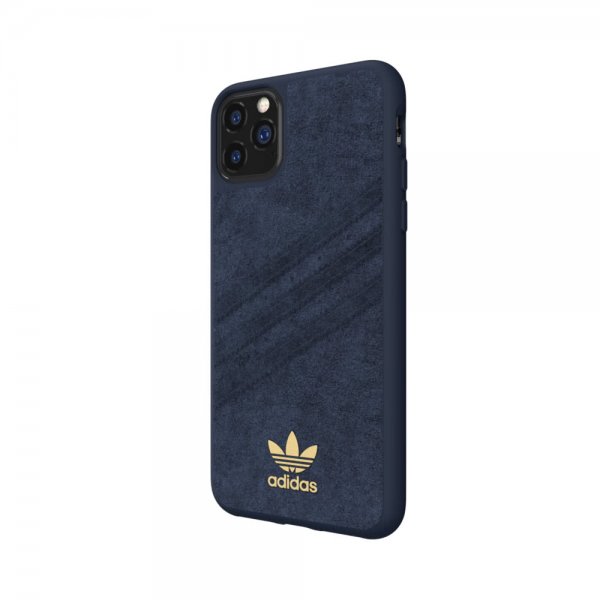 Adidas iPhone 11 Pro Max -kuori OR Moulded Case Ultrasuede FW19 Collegiate Royal
