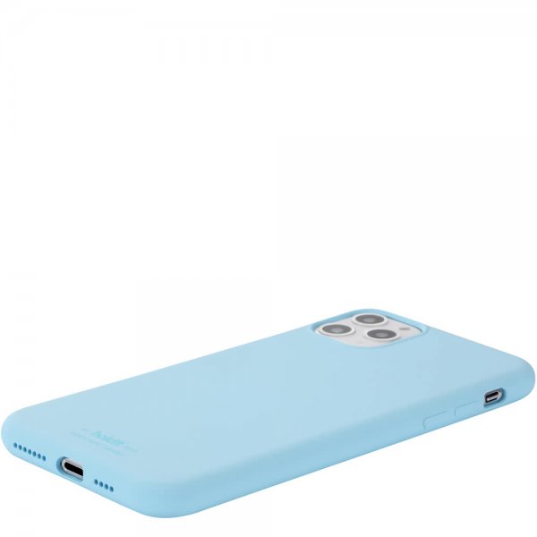 holdit iPhone 11 Pro Max Silikonikuori Vaaleansininen