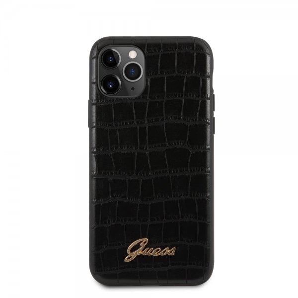 Guess iPhone 11 Pro Kuori Croco Musta