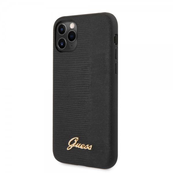 Guess iPhone 11 Pro Kuori Lizard Musta