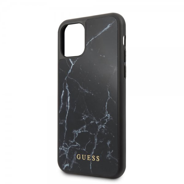 Guess iPhone 11 Pro Kuori Marble Cover Musta