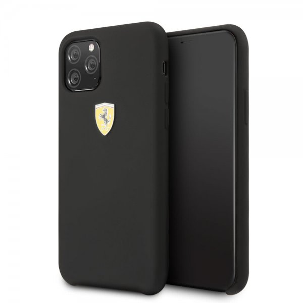 Ferrari iPhone 11 Pro Kuori logolla, musta