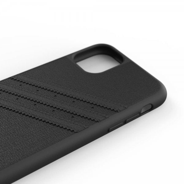 Adidas iPhone 11 -suojakuori OR 3 Stripes Snap Case Premium -korttipaikalla FW19 musta