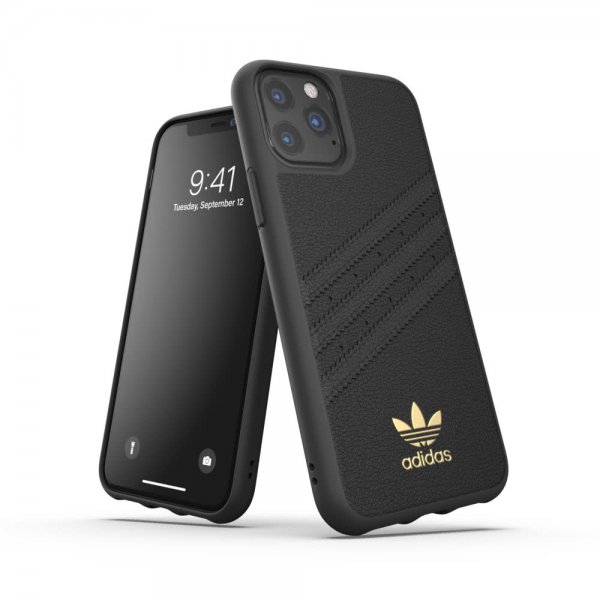 Adidas iPhone 11 Pro Kuori OR Moulded Case PU Premium Korttipaikka FW19 Musta