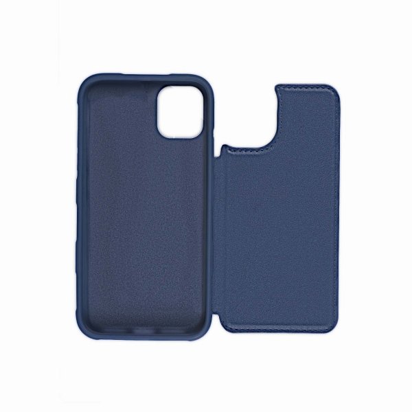 iPhone 11 Pro -suojakuori, taitettava korttipidike, sininen