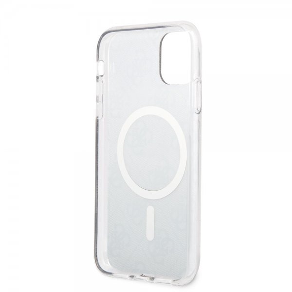 Guess iPhone 11 -suojakuori 4G Pattern MagSafe, ruskea