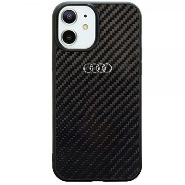 Audi iPhone 11 -suojakuori hiilikuitua, musta