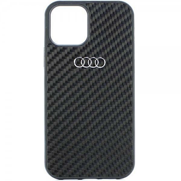 Audi iPhone 11 -suojakuori hiilikuitua, musta