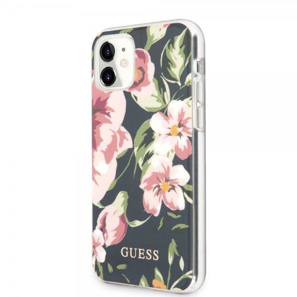 Guess iPhone 11 -suojakuori Flower Edition N.3 Navy