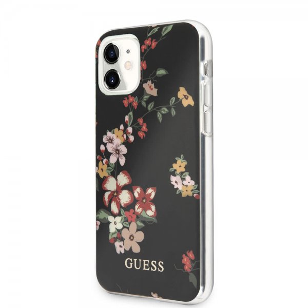 Guess iPhone 11 -suojakuori Flower Edition N.4 Musta