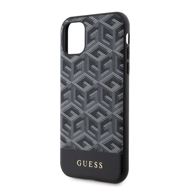 Guess iPhone 11 -suojakuori G Cube MagSafe, musta