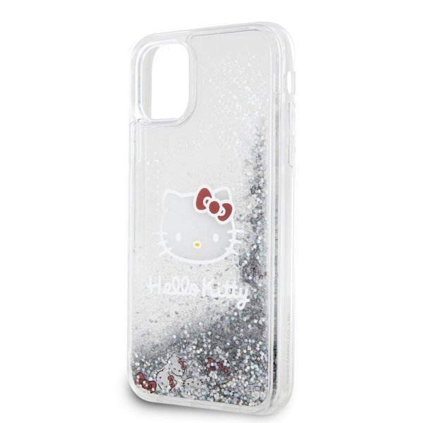 Hello Kitty iPhone 11 -kuori Liquid Glitter Translucent