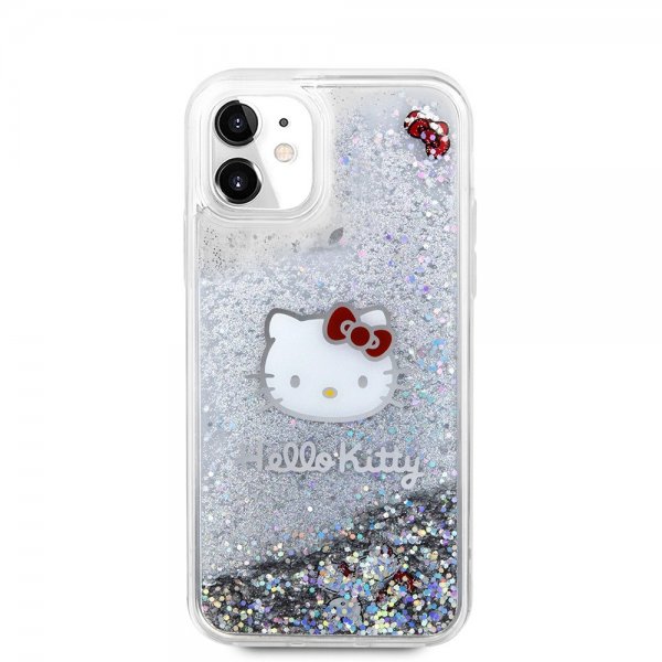 Hello Kitty iPhone 11 -kuori Liquid Glitter Translucent