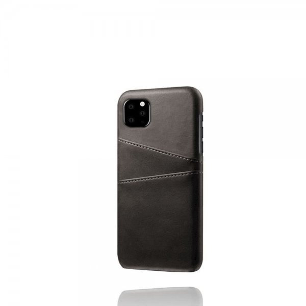 iPhone 11 -suojakuori, jossa kaksi korttipaikkaa, musta