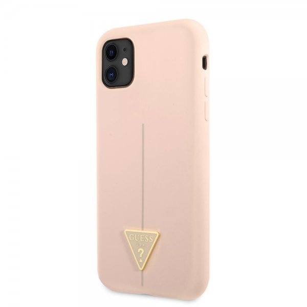 Guess iPhone 11 -suojakuori, Metal Triangle, ruusukulta