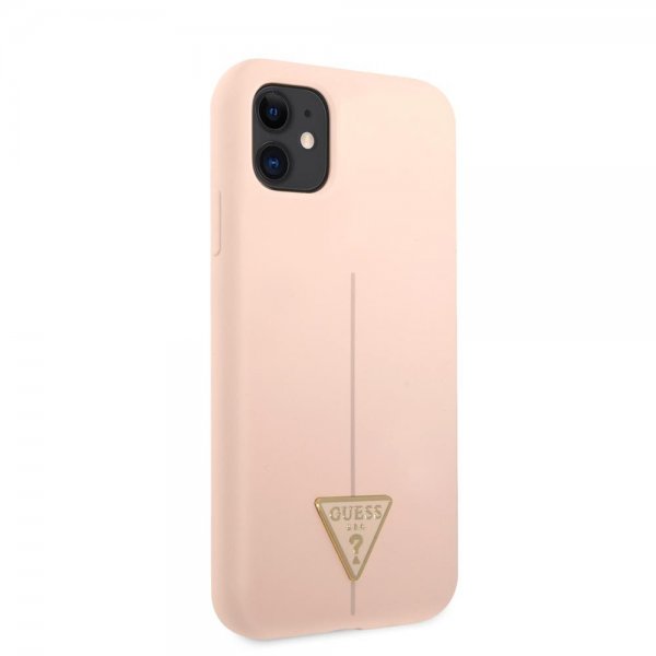 Guess iPhone 11 -suojakuori, Metal Triangle, ruusukulta
