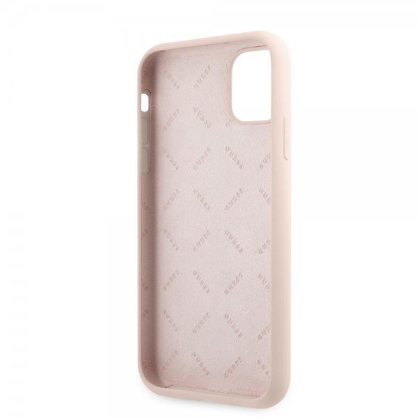 Guess iPhone 11 -suojakuori, Metal Triangle, ruusukulta