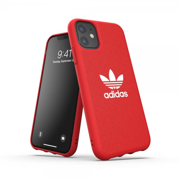 Adidas iPhone 11 -suojakuori OR Moulded Case Canvas FW19 Scarlet Red