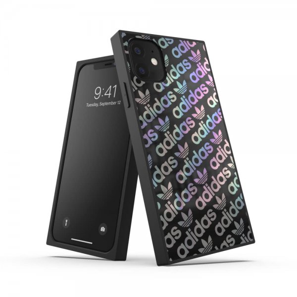 Adidas iPhone 11 -suojakuori OR Square Case FW19, musta, holografinen