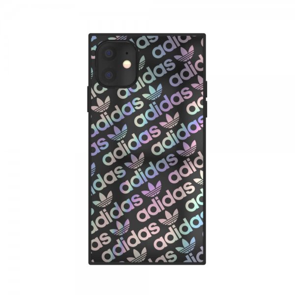 Adidas iPhone 11 -suojakuori OR Square Case FW19, musta, holografinen