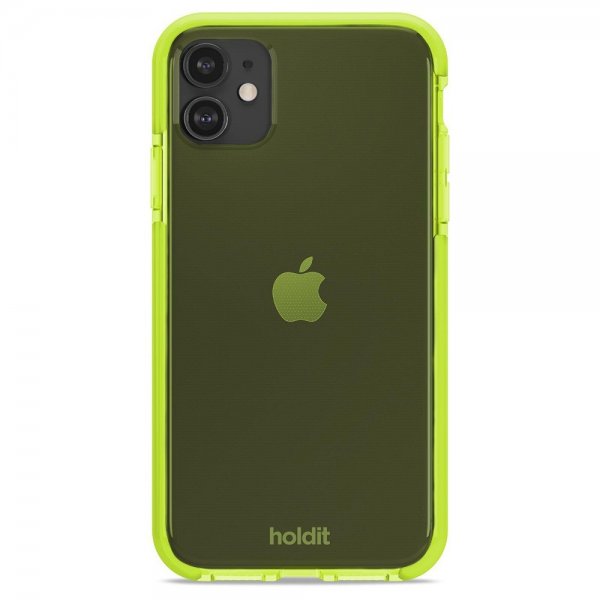 holdit iPhone 11 -suojakuori Seethru Acid Green