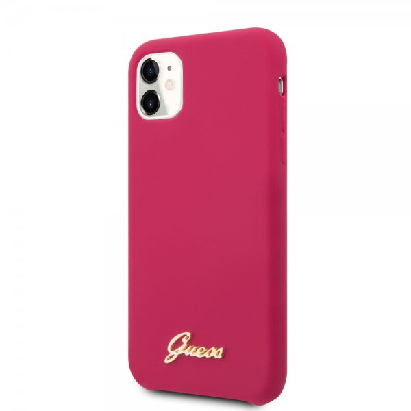 Guess iPhone 11 -silikonikuori, Vintage Red