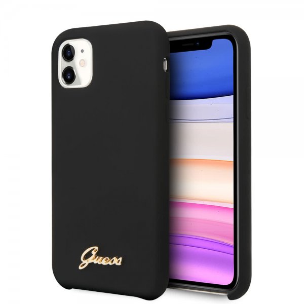 Guess iPhone 11 -silikonikuori Vintage Black