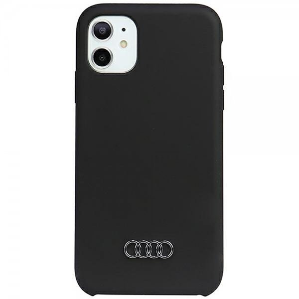 Audi iPhone 11 -silikonikuori, musta