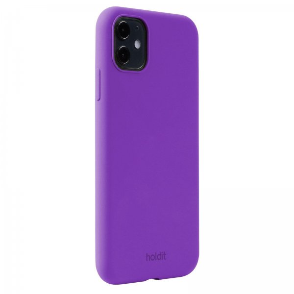 holdit iPhone 11 Silikonisuojakuori Bright Purple