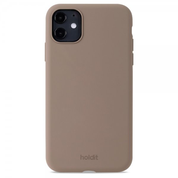 holdit iPhone 11 Silikonisuojakuori Mocha Brown